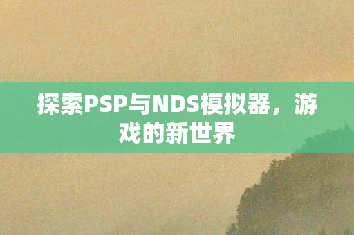 探索PSP与NDS模拟器,游戏的新世界 探索PSP与NDS模拟器,游戏的新世界