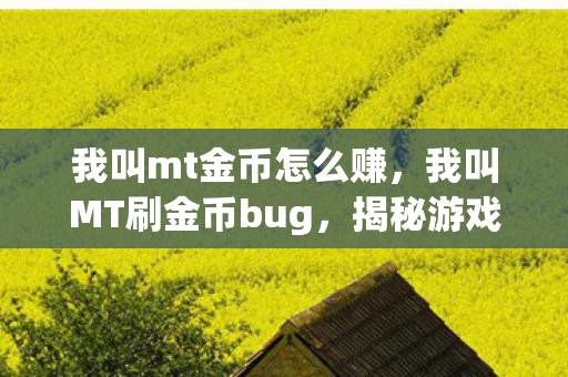 我叫mt金币怎么赚,我叫MT刷金币bug,揭秘游戏内意外之财的获取之道 我叫mt金币怎么赚,我叫MT刷金币bug,揭秘游戏内意外之财的获取之道