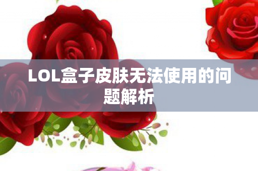 LOL盒子皮肤无法使用的问题解析 LOL盒子皮肤无法使用的问题解析