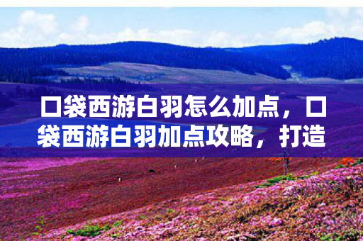 口袋西游白羽怎么加点，口袋西游白羽加点攻略，打造最强角色