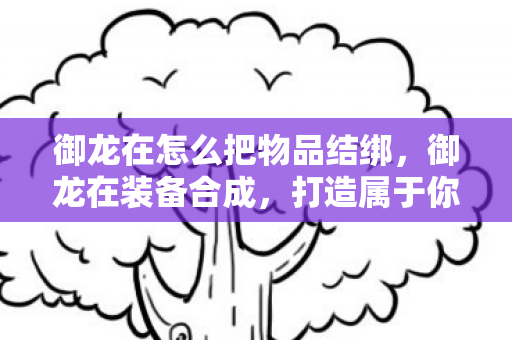 御龙在怎么把物品结绑,御龙在装备合成,打造属于你的传奇装备 御龙在怎么把物品结绑,御龙在装备合成,打造属于你的传奇装备