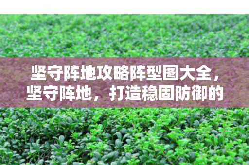 坚守阵地攻略阵型图大全,坚守阵地,打造稳固防御的攻略阵型图 坚守阵地攻略阵型图大全,坚守阵地,打造稳固防御的攻略阵型图