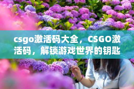 csgo激活码大全，CSGO激活码，解锁游戏世界的钥匙