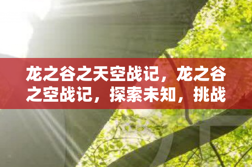 龙之谷之天空战记,龙之谷之空战记,探索未知,挑战极限 龙之谷之天空战记,龙之谷之空战记,探索未知,挑战极限