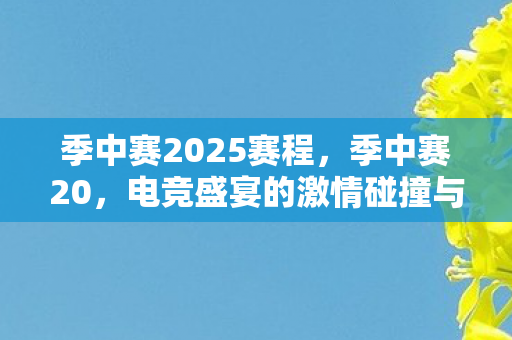 季中赛2025赛程,季中赛20,电竞盛宴的激情碰撞与荣耀时刻 季中赛2025赛程,季中赛20,电竞盛宴的激情碰撞与荣耀时刻
