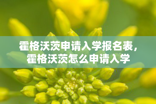 霍格沃茨申请入学报名表，霍格沃茨怎么申请入学