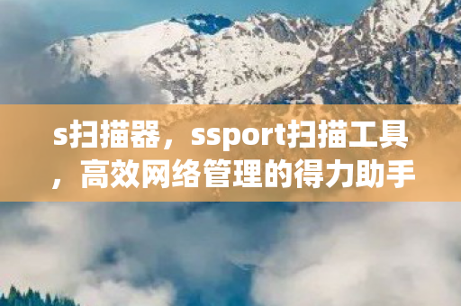 s扫描器，ssport扫描工具，高效网络管理的得力助手