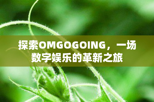 探索OMGOGOING,一场数字娱乐的革新之旅 探索OMGOGOING,一场数字娱乐的革新之旅