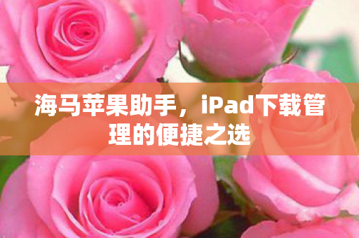 海马苹果助手,iPad下载管理的便捷之选 海马苹果助手,iPad下载管理的便捷之选