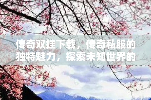 传奇双挂下载,传奇私服的独特魅力,探索未知世界的无限可能 传奇双挂下载,传奇私服的独特魅力,探索未知世界的无限可能