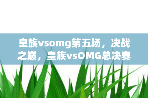 皇族vsomg第五场,决战之巅,皇族vsOMG总决赛的激情碰撞 皇族vsomg第五场,决战之巅,皇族vsOMG总决赛的激情碰撞