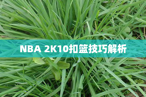 NBA 2K10扣篮技巧解析 NBA 2K10扣篮技巧解析