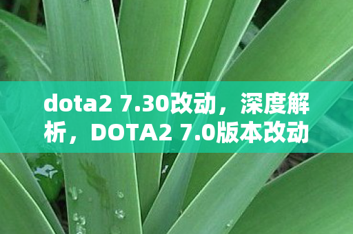 dota2 7.30改动,深度解析,DOTA2 7.0版本改动的亮点与影响 dota2 7.30改动,深度解析,DOTA2 7.0版本改动的亮点与影响