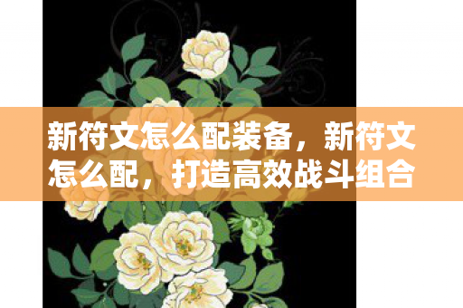 新符文怎么配装备,新符文怎么配,打造高效战斗组合 新符文怎么配装备,新符文怎么配,打造高效战斗组合