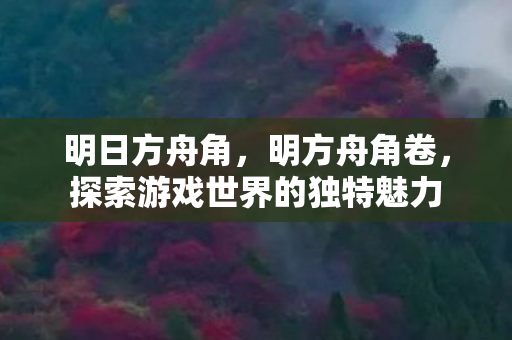 明日方舟角,明方舟角卷,探索游戏世界的独特魅力 明日方舟角,明方舟角卷,探索游戏世界的独特魅力