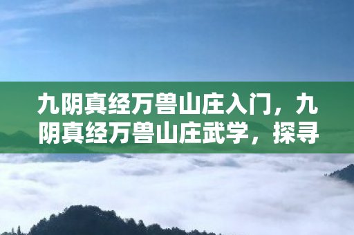 九阴真经万兽山庄入门,九阴真经万兽山庄武学,探寻武侠世界的独特魅力 九阴真经万兽山庄入门,九阴真经万兽山庄武学,探寻武侠世界的独特魅力