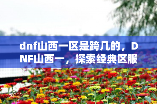 dnf山西一区是跨几的,DNF山西一,探索经典区服的独特魅力 dnf山西一区是跨几的,DNF山西一,探索经典区服的独特魅力