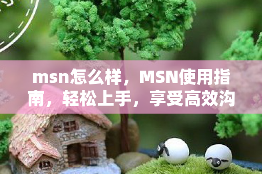 msn怎么样,MSN使用指南,轻松上手,享受高效沟通 msn怎么样,MSN使用指南,轻松上手,享受高效沟通