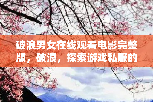 破浪男女在线观看电影完整版,破浪,探索游戏私服的魅力与风险 破浪男女在线观看电影完整版,破浪,探索游戏私服的魅力与风险