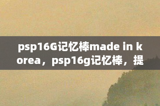 psp16G记忆棒made in korea，psp16g记忆棒，提升PSP游戏体验的必备神器