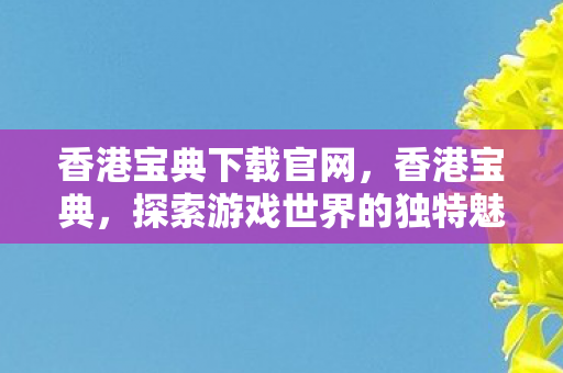 香港宝典下载官网，香港宝典，探索游戏世界的独特魅力