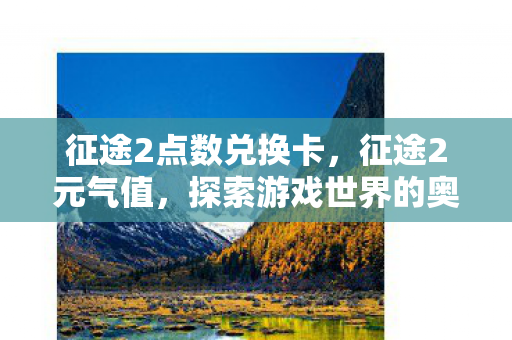 征途2点数兑换卡，征途2元气值，探索游戏世界的奥秘