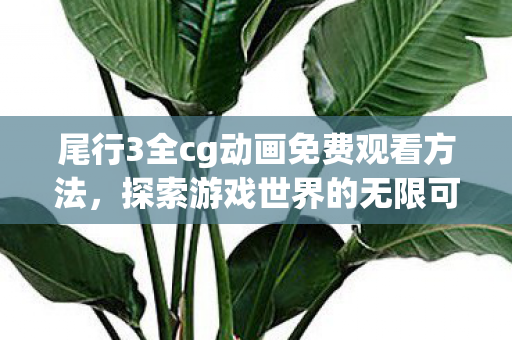 尾行3全cg动画免费观看方法,探索游戏世界的无限可能,全CG技术的革新与影响 尾行3全cg动画免费观看方法,探索游戏世界的无限可能,全CG技术的革新与影响