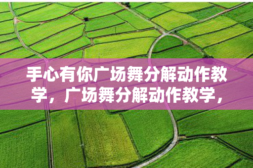 手心有你广场舞分解动作教学，广场舞分解动作教学，轻松掌握优雅舞步
