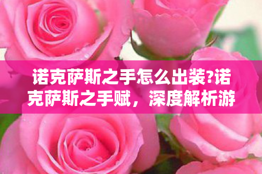 诺克萨斯之手怎么出装?诺克萨斯之手赋,深度解析游戏角色背后的策略与技巧 诺克萨斯之手怎么出装?诺克萨斯之手赋,深度解析游戏角色背后的策略与技巧