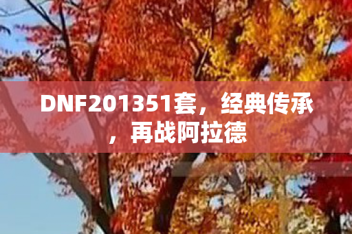 DNF201351套,经典传承,再战阿拉德 DNF201351套,经典传承,再战阿拉德