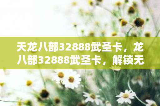 天龙八部32888武圣卡,龙八部32888武圣卡,解锁无限可能的武侠之旅 天龙八部32888武圣卡,龙八部32888武圣卡,解锁无限可能的武侠之旅