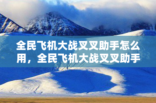 全民飞机大战叉叉助手怎么用,全民飞机大战叉叉助手,提升游戏体验的得力助手 全民飞机大战叉叉助手怎么用,全民飞机大战叉叉助手,提升游戏体验的得力助手