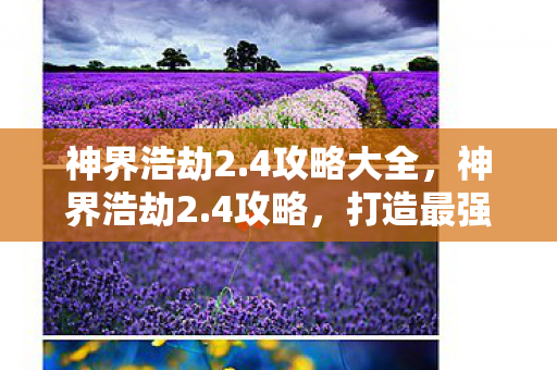 神界浩劫2.4攻略大全,神界浩劫2.4攻略,打造最强角色,征服新大陆 神界浩劫2.4攻略大全,神界浩劫2.4攻略,打造最强角色,征服新大陆