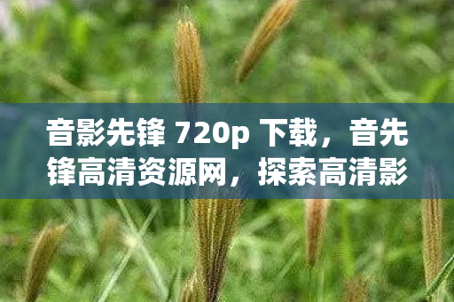 音影先锋 720p 下载,音先锋高清资源网,探索高清影音的无限可能 音影先锋 720p 下载,音先锋高清资源网,探索高清影音的无限可能