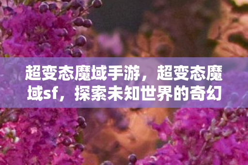 超变态魔域手游,超变态魔域sf,探索未知世界的奇幻之旅 超变态魔域手游,超变态魔域sf,探索未知世界的奇幻之旅
