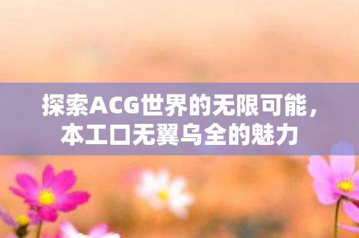 探索ACG世界的无限可能，本工口无翼乌全的魅力