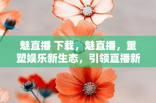 魅直播 下载,魅直播,重塑娱乐新生态,引领直播新风尚 魅直播 下载,魅直播,重塑娱乐新生态,引领直播新风尚