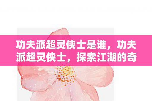 功夫派超灵侠士是谁，功夫派超灵侠士，探索江湖的奇幻之旅