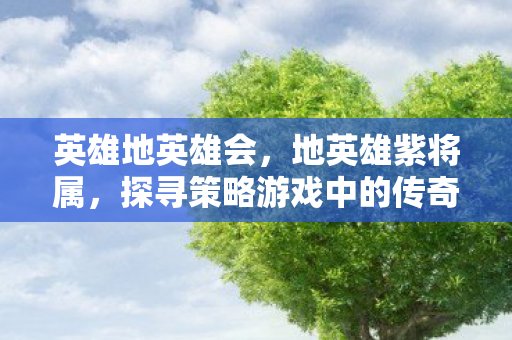 英雄地英雄会,地英雄紫将属,探寻策略游戏中的传奇色彩 英雄地英雄会,地英雄紫将属,探寻策略游戏中的传奇色彩