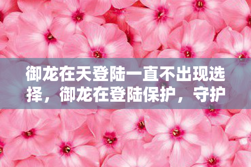 御龙在天登陆一直不出现选择,御龙在登陆保护,守护你的游戏世界 御龙在天登陆一直不出现选择,御龙在登陆保护,守护你的游戏世界
