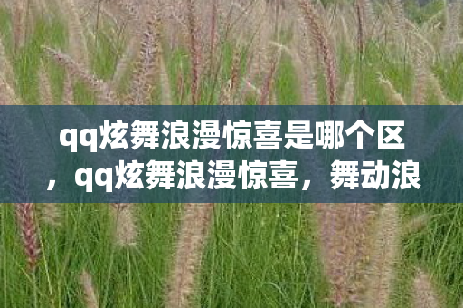 qq炫舞浪漫惊喜是哪个区,qq炫舞浪漫惊喜,舞动浪漫,惊喜连连 qq炫舞浪漫惊喜是哪个区,qq炫舞浪漫惊喜,舞动浪漫,惊喜连连