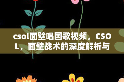 csol面壁唱国歌视频,CSOL,面壁战术的深度解析与实战应用 csol面壁唱国歌视频,CSOL,面壁战术的深度解析与实战应用