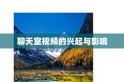 聊天室视频的兴起与影响 聊天室视频的兴起与影响