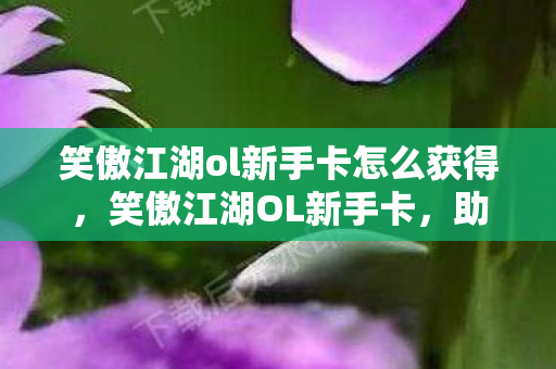 笑傲江湖ol新手卡怎么获得，笑傲江湖OL新手卡，助你启程江湖之旅