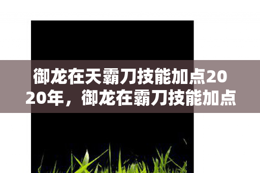 御龙在天霸刀技能加点2020年,御龙在霸刀技能加点攻略 御龙在天霸刀技能加点2020年,御龙在霸刀技能加点攻略