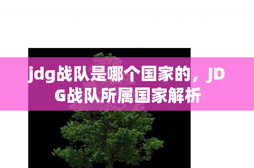 jdg战队是哪个国家的,JDG战队所属国家解析 jdg战队是哪个国家的,JDG战队所属国家解析