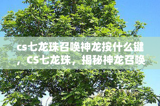 cs七龙珠召唤神龙按什么键,CS七龙珠,揭秘神龙召唤的奇幻之旅 cs七龙珠召唤神龙按什么键,CS七龙珠,揭秘神龙召唤的奇幻之旅