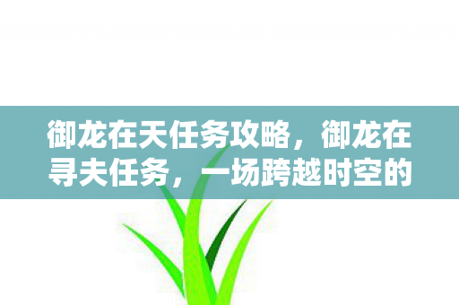 御龙在天任务攻略,御龙在寻夫任务,一场跨越时空的浪漫冒险 御龙在天任务攻略,御龙在寻夫任务,一场跨越时空的浪漫冒险