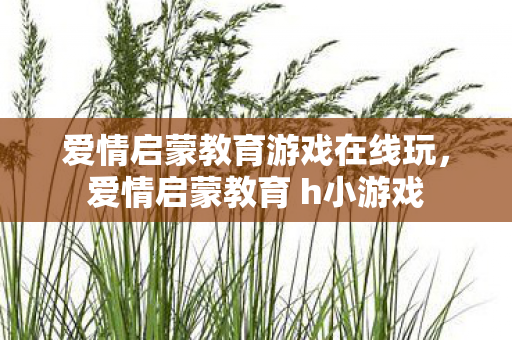 爱情启蒙教育游戏在线玩，爱情启蒙教育 h小游戏