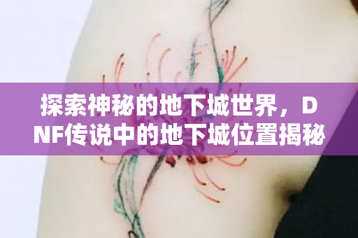 探索神秘的地下城世界，DNF传说中的地下城位置揭秘